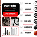 Mini Compressor Digital Simake Bomba De Encher Pneus Portátil Para Carro Bicicleta Motocicletas Cor Preto Com Calibrador