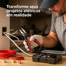 Kit Alicate Universal 5 Em 1 Desencapador Decapador Corte Cabos Fios Bicos Pontas Variall