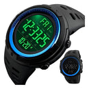 Relógio Masculino De Pulso Skmei Digital A Prova Dágua Top Cor da correia Preto Cor do bisel Azul SKM-1251 Cor do fundo Preto
