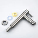 Torneira Baixa Pia Banheiro Lavabo Inox Aço Escovado Bancada Acabamento Fosco Cor Prateado - Camperluz