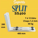 Suporte Para Ar-condicionado Split - Ss400 - Split De 7.000 A 12.000 Btus - NÃO SERVE PARA MAQUINAS BARRIL - Chapa 1,2 Mm - Reforçado - Só Suporte