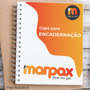 Kit Capa Encadernação A4 - Preta Couro + Cristal Line 100un