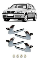 Kit Gatilho Maçaneta Interna Cromado Gol G3 Parati 4 Portas