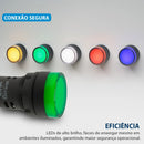 Sinaleiro Led Iluminado 22mm Am/az/bc/vd/vm - 1un Luz Verde