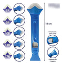 Espátula Para Aplicação De Silicone E Rejunte Plástico Flux