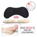 Protetor Calcanhar Revestido Alto Conforto Tenis E Sapatos Cor Preto Tamanho da calcanheira Único