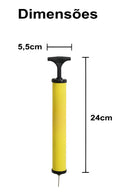 Bomba Para Bola De Futebol Bomba para Encher Bola De Vôlei Bomba de ar manual portátil Bomba para encher piscina cor variadas 60psi