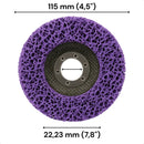 Kit 3 Strip Disc Removedor De Tintas Fundos E Vernizes 115mm Roxo