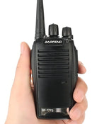 Kit 3 Radio Comunicador Walktalk 12km Segurança Profissional Cor Preto