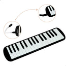 Escaleta 32 Teclas Instrumento De Sopro Gaita teclado Com Capa Melodica Infantil Preta Bertô Mangueira e Bocal