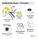 Aquecedor Sanspray Banheira Hidro Spa Ofurô 8000w 220 Volts 3 Funções 3F Com Painel Digital 2560 Preto