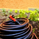 Mangueira De Jardim Trançada 30m Preta Reforçada Não Dobra