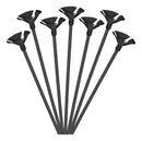 Suporte Balão Bexiga Vareta Pega Balão - 30 Cm -100 Unidades Cor Preto