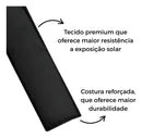 Kit 2 Capas Almofada Proteção Cinto De Segurança Universal Preto