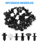Clipe Fixação Carro 100pcs Painel Pára-lamas Rebite Plástico