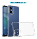 Capa Capinha Case + Película 3d Para Motorola Moto G34 6.5'' Transparente Moto G34 6.5