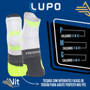 Meia Poliamida Corrida Lupo Cano Curto Dry Ant Preto 37-40 (M)