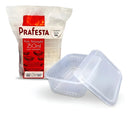 Pote E Tampa Retangular Prafesta 250ml Freezer E Microondas C/24 Unidades Marmita