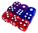 Kit 100 Dados D6 Translúcidos Para Jogos  Rpg E Tabuleiro