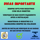 Registro De Gás De Cozinha Regulador Mangueira + Abraçadeira
