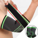 Kit 2 Cotoveleira Ajustável Ortopédica Epi Preto e Verde Único