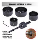 Jogo Serra Copo 6 Peças 32mm A 54mm Para Madeira Gesso Pvc