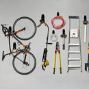 Kit 2 Suporte Aço Multiuso 23kg Parede Mangueira Bike Escada Cor Preto