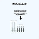 Kit Dispenser Papel Toalha Saboneteira Sabonete Gel Cor Preto