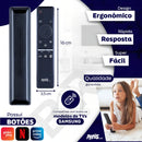 Controle Remoto Para Tv Samsung 4k Smart Teclas Netflix, Prime-video E Globoplay