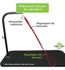 Guia De Contenção Banho E Tosa Pet Shop Premium Kit 4 Unid Cor Preto TOP10PET com Regulagem de Tamanho