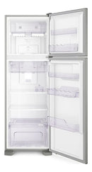 Geladeira Electrolux Frost Free 371L Turbo Congelamento Duplex Cor Inox DFX41 127v