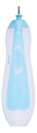 Aparador De Unha Lixa Eletrica Infantil Bebê Estojo Luz Buba Cor Azul