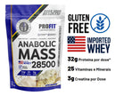 Hipercalórico Anabolic Mass 28500 3kg - Profit Labs Sabor Leite ninõ