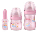 Kit de Mamadeira Primeiros Passos 50 150 e 240ml Rosa Lillo 628831