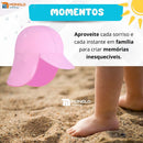 Chapéu Infantil Bebê Proteção Solar Boné P Rosa 1 ano a 3 anos