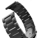 Pulseira Aço Relógio Digital 18mm, 20mm, 22mm, 24mm Poolsy Cor Preto Largura da pulseira 2 cm