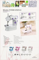 Mini máquina de costura reta CounterTech FH-SM202 portátil branca