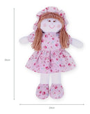 Gulu Boneca De Pano Menina Vestido Estampas Sortidas