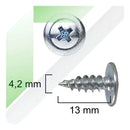 Parafuso Flangeado 4,2 X 13mm Forro, Drywal / 1000