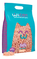 Areia Higiênica Biodegradável de Tofu Fragrância de Pêssego 2,1kg Wicat