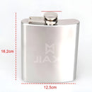 Cantil Porta Bebida Com Bolsa Inox Whisky Vodka Rum 500 Ml Cor Marrom