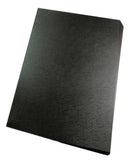 Kit Capa Encadernação A4 Transparente Lisa + Preta Couro 200 Un