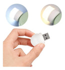 Mini Luminária Luz Lampada Led Abajur Usb Not Branco