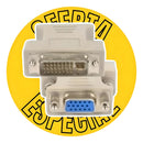 Adaptador Dvi-i 24+5 Pinos Macho P/ Vga 15 Pinos Femea