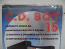 Porta Cd Box 15 - Organizador Modular P/ 15 Cds - 1 Unidade