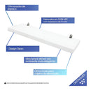 Prateleiras Porta Quadros Temperos KIT COM 3 X 30x10 Branco