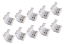 Kit 10 Conector Emenda Rápida 8mm 2 Vias Fita Led Ip20 5050 Monocor