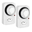 Kit 2 Temporizador Timer Mecânico Bivolt 110v 220v Branco