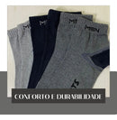 Kit 12 Pares Meias Cano Baixo Curto Ata Variadas 36-44