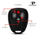 Capa Controle Alarme compatível Pósitron Px32 Flex CARCAÇA